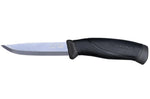 Couteau Mora Companion Heavy Duty 13158 lame inox 10,4cm manche caoutchouc noir + étui
