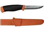Couteau Mora Companion Heavy Duty 13259 HD lame inox 10,4cm manche caoutchouc orange + étui