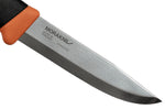 Couteau Mora Companion Heavy Duty 13259 HD lame inox 10,4cm manche caoutchouc orange + étui