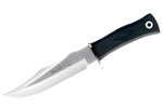 Couteau Muela 21733 lame en inox 17cm manche en gomme noire + étui noir