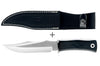 Couteau Muela 21733 lame en inox 17cm manche en gomme noire + étui noir
