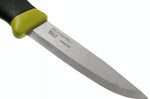 Couteau Mora Companion Spark 13570 lame inox 10,4cm manche caoutchouc vert avec pierre à feu + étui