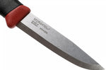 Couteau Mora Companion Spark 13571 lame inox 10,4cm manche caoutchouc bordeaux avec pierre à feu + étui