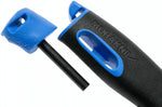 Couteau Mora Companion Spark 13572 lame inox 10,4cm manche en caoutchouc bleu et pierre à feu avec étui