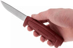 Couteau Mora Basic 511 12147 lame carbone 9,1cm manche polypropylène rouge + étui