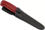 Couteau Mora Basic 511 12147 lame carbone 9,1cm manche polypropylène rouge + étui