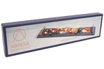 Plateau apéritif Artesà 60x15cm en ardoise et poignées cuivre