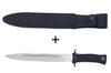 Couteau Muela ESCORP 9207 lame en inox 26cm manche gomme noire + étui en cuir