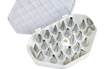 Boîte de douilles en acier inoxydable pour décors fins - 26 ou 52 douilles - 26