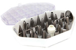 Boîte de douilles en acier inoxydable pour décors fins - 26 ou 52 douilles - 26