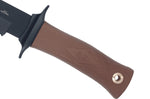 Couteau Muela ESCORP 9277 lame noire 18cm manche en gomme marron avec étui en cordura