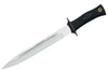Couteau Muela Escorp 9287 lame en inox 19cm manche en gomme noire + étui en cuir