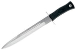Couteau Muela Escorp 9312 lame 30cm manche en gomme noire et garde en inox + étui en cuir