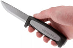 Couteau Mora Pro Robust 12249 lame carbone 9,1cm manche caoutchouc gris + étui