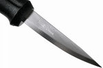 Couteau à sculpter bois Mora Basic 12658 lame inox 7,5cm manche polypropylène noir + étui