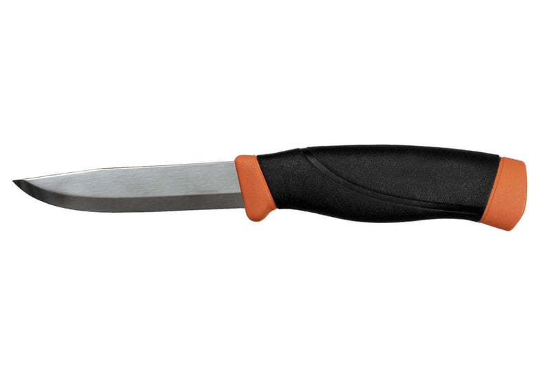Couteau Mora Companion Heavy Duty 13259 HD lame inox 10,4cm manche caoutchouc orange + étui