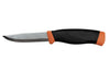 Couteau Mora Companion Heavy Duty 13259 HD lame inox 10,4cm manche caoutchouc orange + étui
