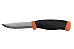 Couteau Mora Companion Heavy Duty 13259 HD lame inox 10,4cm manche caoutchouc orange + étui