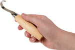 Couteau à sculpter Mora 164 droitier 13443 lame inox 5,5cm manche bouleau