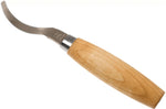 Couteau à sculpter Mora 163 double tranchant 13445 lame inox 7,4cm manche bouleau