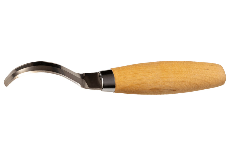 Couteau à sculpter Mora 163 double tranchant 13445 lame inox 7,4cm manche bouleau