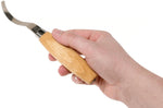 Couteau à sculpter Mora 163 double tranchant 13445 lame inox 7,4cm manche bouleau