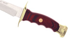Couteau Muela Chevreuil 9313 lame en inox 22cm manche en Stamina + étui en cuir