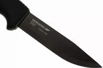 Couteau Mora Bushcraft 10791 lame noire carbone 10,9cm manche caoutchouc noir + étui
