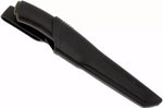 Couteau Mora Bushcraft 10791 lame noire carbone 10,9cm manche caoutchouc noir + étui