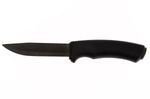 Couteau Mora Bushcraft 10791 lame noire carbone 10,9cm manche caoutchouc noir + étui