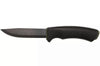 Couteau Mora Bushcraft Survival 11742 lame noire carbone 10,9cm manche caoutchouc noir avec allume feu + étui