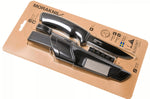 Couteau Mora Bushcraft Survival 11742 lame noire carbone 10,9cm manche caoutchouc noir avec allume feu + étui