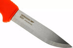 Couteau Mora Bushcraft Survival 12051 lame inox 10,9cm manche caoutchouc orange avec allume feu + étui