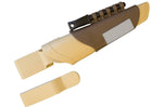 Couteau Mora Bushcraft Survival 13033 lame inox 10,9cm manche caoutchouc marron avec allume-feu + étui
