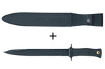 Couteau Muela ESCORP 9244 lame noire 26cm manche en gomme noire + étui en cuir