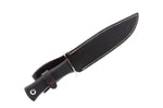 Couteau Muela Sarrio 9291 lame en inox 19cm avec manche en gomme noire + étui en cuir