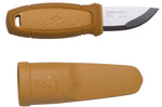 Petit couteau de poche Mora Eldris 12632 lame inox 5,9cm manche caoutchouc jaune avec allume-feu + étui