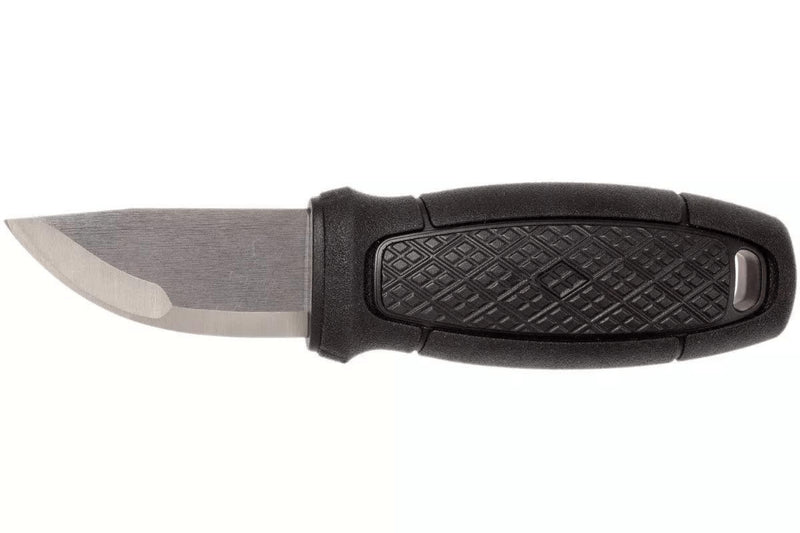 Couteau de poche Mora Eldris 12647 lame inox 5,9cm et manche en caoutchouc noir + étui