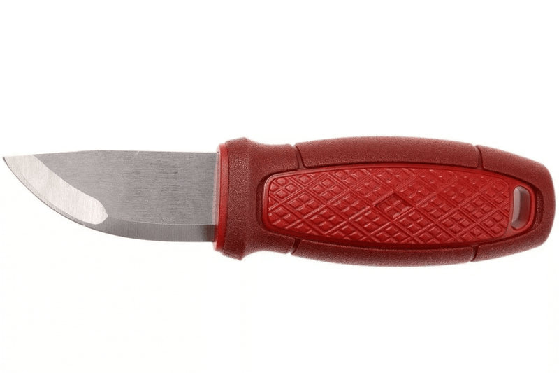 Couteau de poche Mora Eldris 12648 lame inox 5,9cm manche caoutchouc rouge + étui