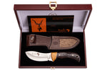 Couteau Muela Kudu 9278 série limitée lame 10cm manche en bois de granadillo et d'asteropeia + étui en cuir
