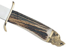 Couteau Muela Alcaraz 9214 lame en inox 26cm manche en bois de Cerf + étui en cuir