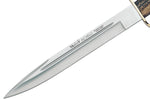 Couteau Muela Alcaraz 9214 lame en inox 26cm manche en bois de Cerf + étui en cuir