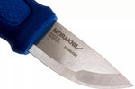 Couteau de poche Mora Eldris 12649 lame inox 5,9cm manche caoutchouc bleu + étui