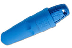 Couteau de poche Mora Eldris 12649 lame inox 5,9cm manche caoutchouc bleu + étui