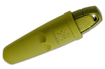 Couteau de poche Mora Eldris 12651 lame inox 5,9cm manche caoutchouc vert + étui