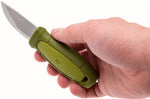 Couteau de poche Mora Eldris 12651 lame inox 5,9cm manche caoutchouc vert + étui
