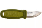 Couteau de poche Mora Eldris 12651 lame inox 5,9cm manche caoutchouc vert + étui