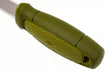 Couteau de poche Mora Eldris 12651 lame inox 5,9cm manche caoutchouc vert + étui