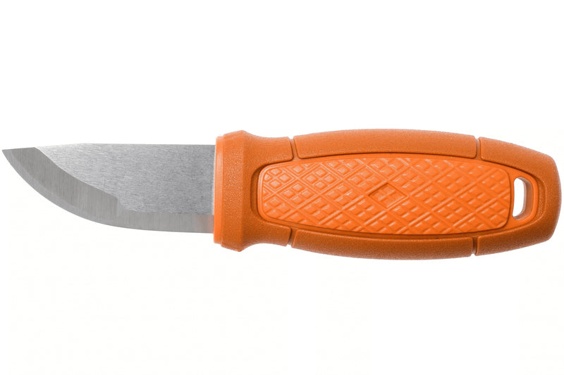 Couteau de poche Mora Eldris 13501 lame inox 5,9cm manche caoutchouc burnt orange + étui