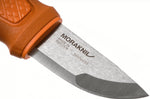 Couteau de poche Mora Eldris 13501 lame inox 5,9cm manche caoutchouc burnt orange + étui
